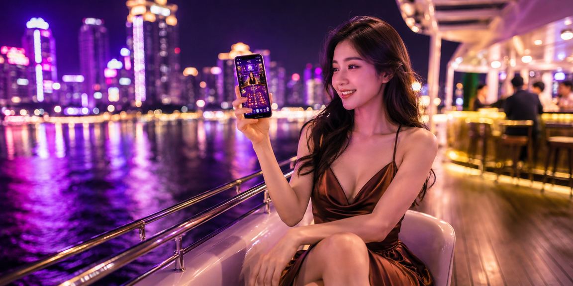 Người dùng okking tại Nha Trang kiểm tra khuyến mãi mới nhất trên điện thoại bên ly cà phê